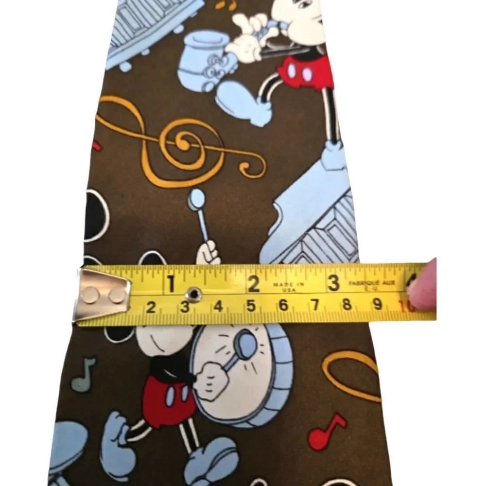 EC VINTAGE DISNEY MICKEY MOUSE PLAYING INSTRUMENTS TIE OSFM